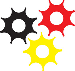 gear wheels vector illustration