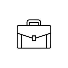 Simple briefcase icon isolated on, representing business, professionalism, and career advancement