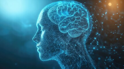 Artificial intelligence processing data in human brain network