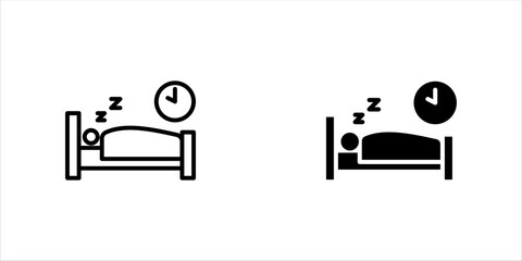 Bedtime icon vector set for ui designs vector illustration, eps10.
