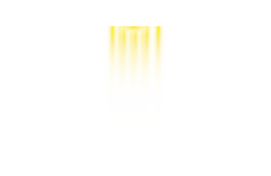 Light beam with scalloped edge and dots