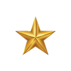 Adobe Illustrator Artwork. Golden star icon isolated on a white background. Vector Illustration.