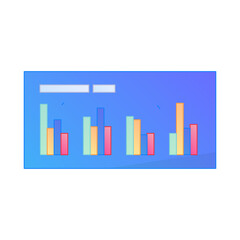 Modern Business Meeting Cooperation Strategy Planning Gradient Flat Vector Illustration Corporate Management Asset
