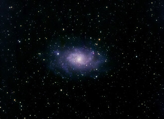 A spiral galaxy in deep space