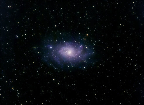 A spiral galaxy in deep space