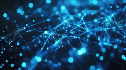 Digital network connecting data points in an abstract plexus
