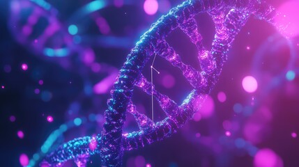 Dna helix structure representing science and genetics research