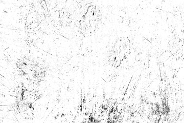 Grunge scratch noise texture on white background, abstract dusty overlay effect.
