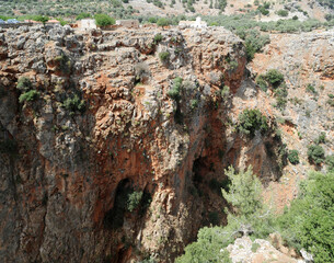 Les gorges d'Aradaina près d'Anopoli dans les Sfakia en Crète