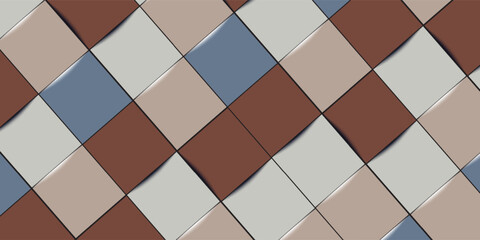 Black and white checkered pattern, Checkerboard seamless pattern. vector illustrations