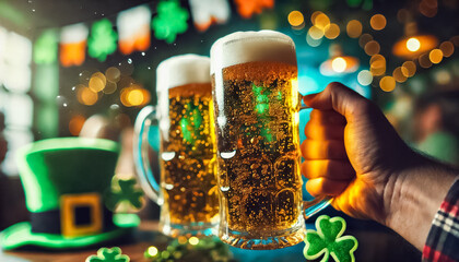 Macro Shot of Beer Droplets and Foam in Mid-Air During Celebration