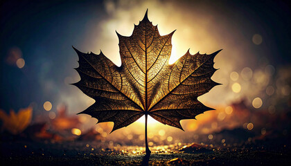 Golden Echo &ndash; Autumn Leaf in the Light