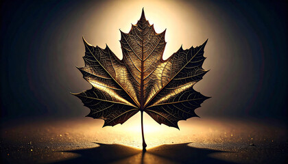 Silent Glow &ndash; A Single Leaf in the Light