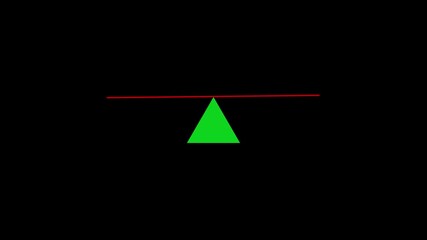 Price comparison scale showing equal balance percentage icon animation