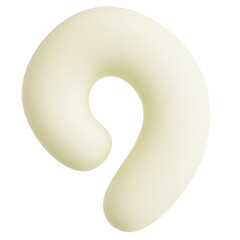 Minimalist 3D Plush Comfort Travel Pillow Abstract Shape