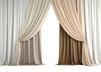 curtains isolated on suitable  background