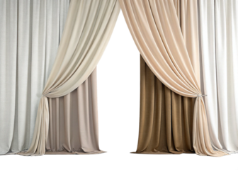 curtains isolated on suitable  background