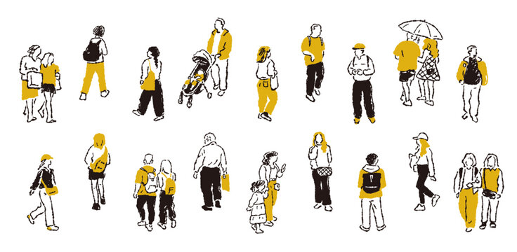 インクにじみペン画の人物_A