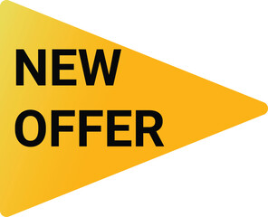 New offer sales promotion tag marketing discount retail icon Vector