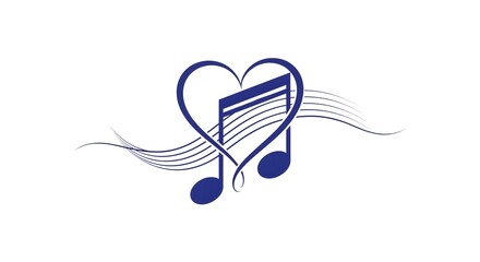 Music Note Heart Illustration