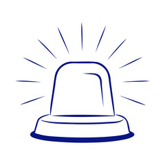 siren flashing outline icon design