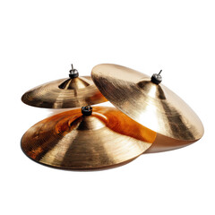 Metallic Cymbals [Transparent Background PNG].