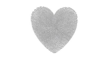 Fingerprint Heart - Identity and Love