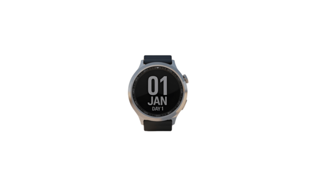 A modern smartwatch displays the date of January 1st.