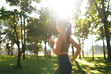Woman practicing yoga outdoors, finding inner peace