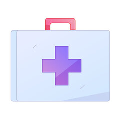 Digital Healthcare Service Telemedicine Gradient Flat Vector Illustration Medical Technology Asset
