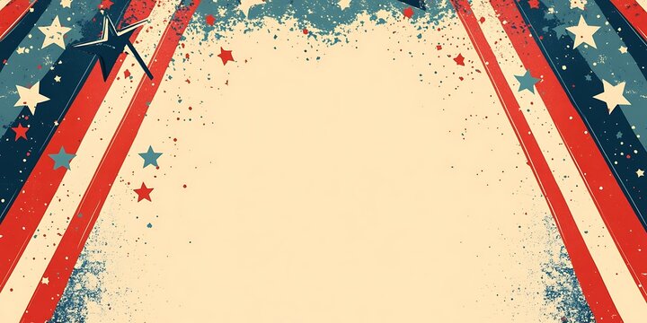 American Patriotism: A patriotic display of stars and stripes, evoking a sense of national pride and unity. It's a visual celebration of freedom and the American spirit.