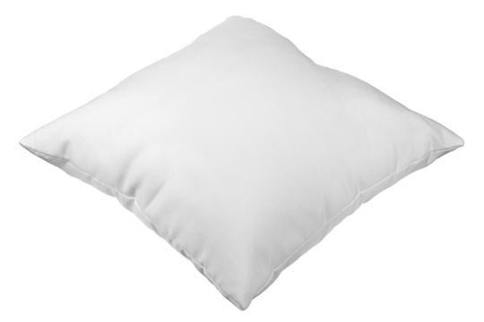 Pillow isolated on white background, full depth of field