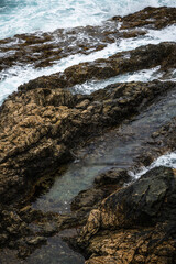 Rocky coast line on Fuerteventura