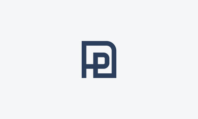 Obraz premium Branding letter hp logo design