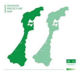 石川県地図・Ishikawa（ドット）