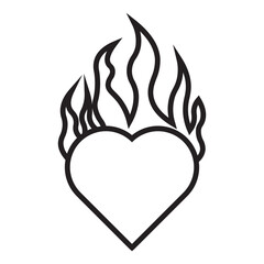 heart line icon, love line icon, vektor