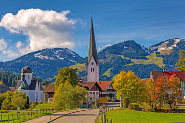 Fischen im Allgäu - Herbst - Ortsansicht 