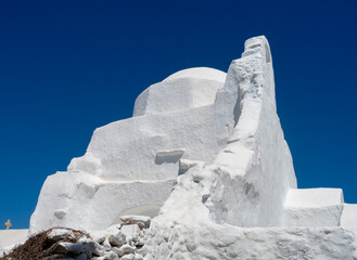 Orthodox Paraportiani Church is a landmark of the island of Mykonos in Greece