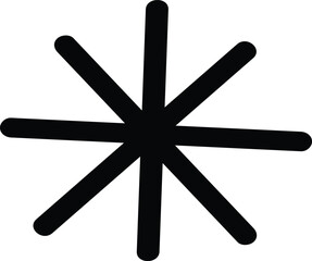 Illustration of a snowflake, , perfect for adding a wintery touch to your designs and projects, especially during the holidays
