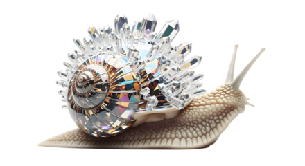 crystal snail shell