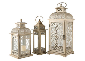 lantern holders isolated on perfect background
