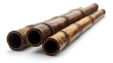 Bamboo logs brown color