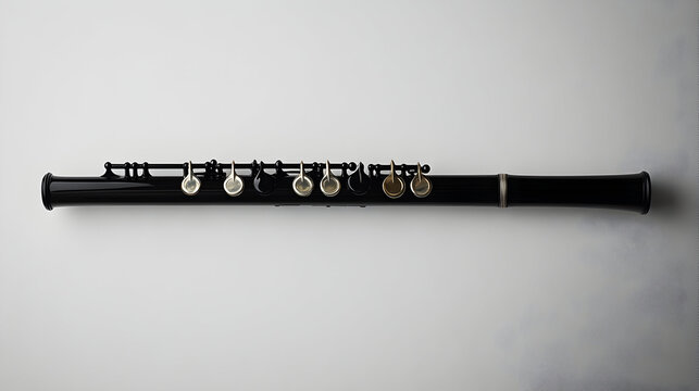 Black piccolo flute musical instrument