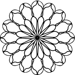 abstract flower vector illustration