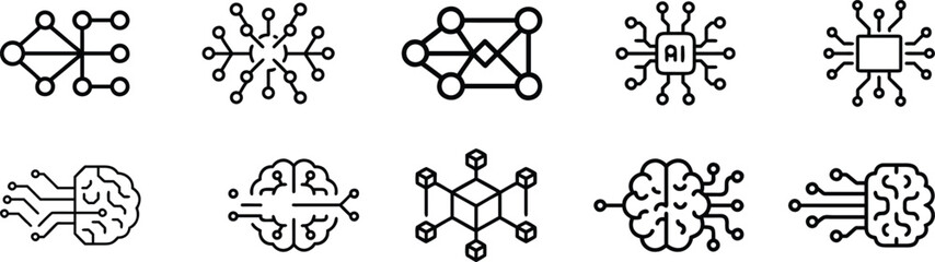 Vector pattern design set of plant silhouettes and cross symbol illustration elements