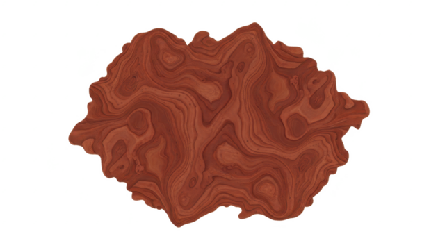 Romania Shape With Wood Grain Texture on White