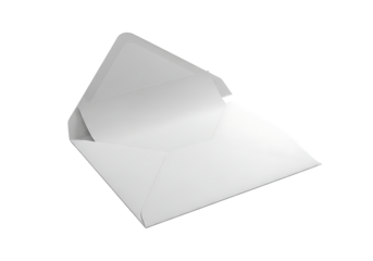 An open white envelope resting on a plain surface, revealing its interior.
A white envelope laid open on a simple, unadorned surface.