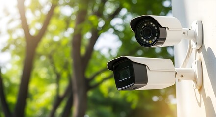 Modern security cameras ensure peace of mind with watchful eye over home or business protecting property and loved ones