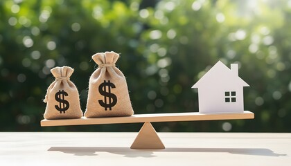 Balancing your finances for homeownership, money for a house, investment and financial planning for a bright future
