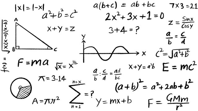 Easy to use mathematical equation background